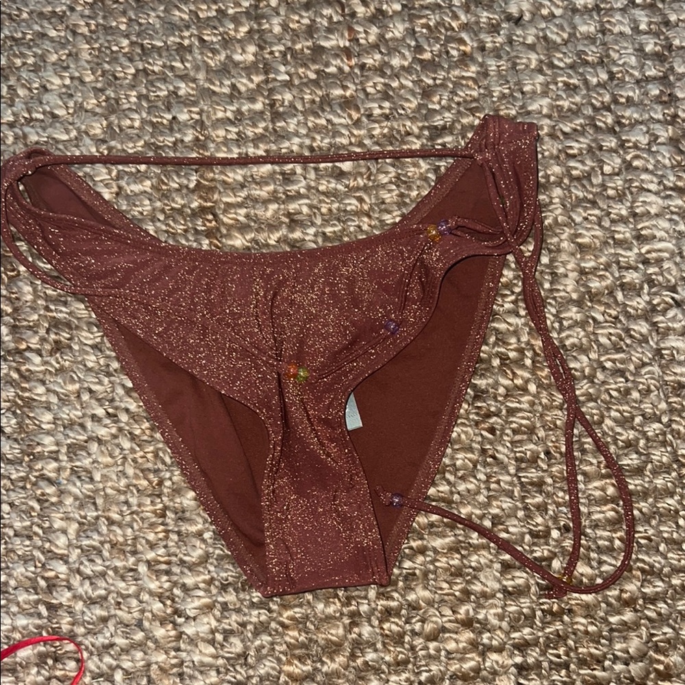 Wild Fable Glittery Brown Bikini Bottom